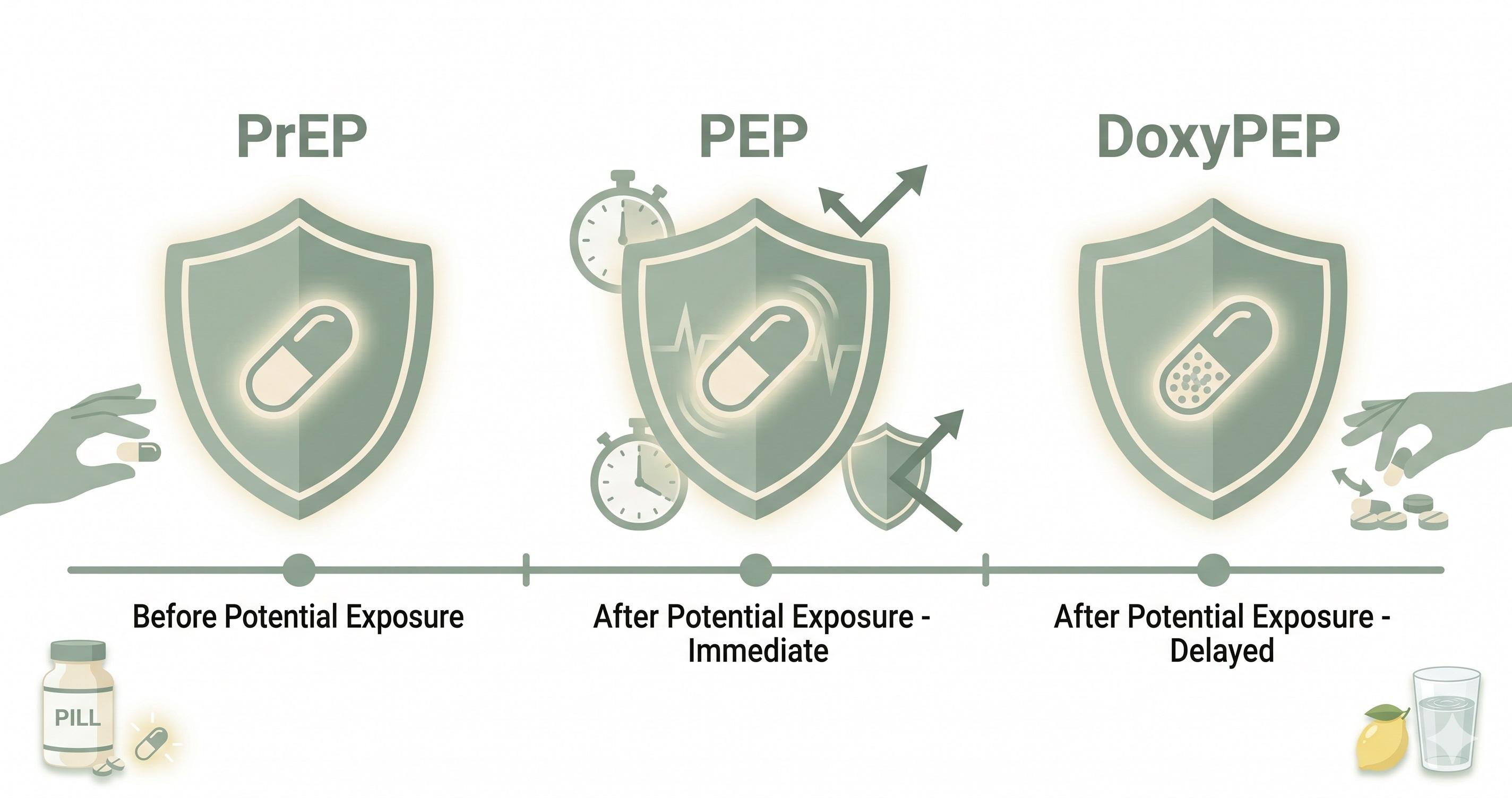 PrEP PEP DoxyPEP HIV性病預防藥完整指南