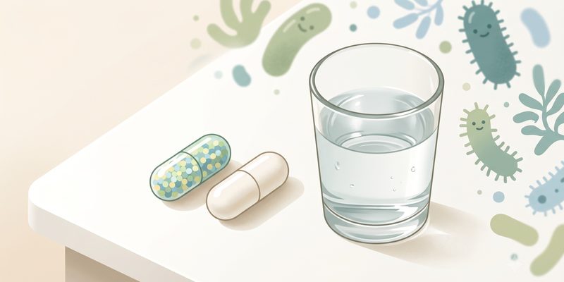 益生菌與抗生素同時服用衛教說明圖